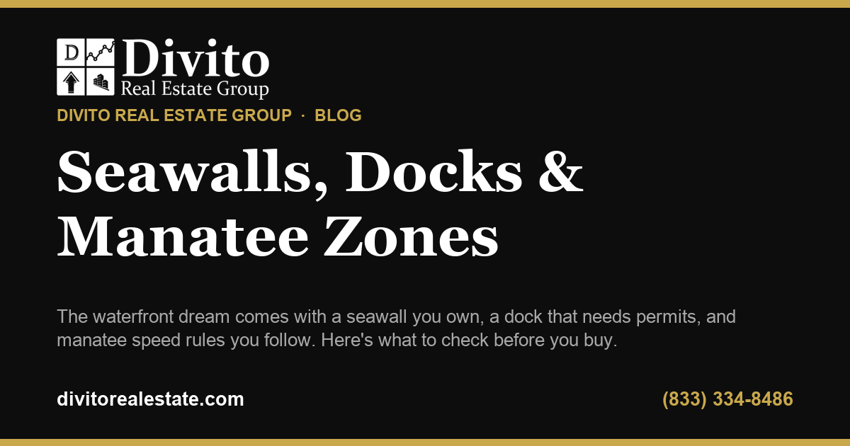 Seawalls, Docks & Manatee Zones: What Comes With a South Florida Waterfront Home