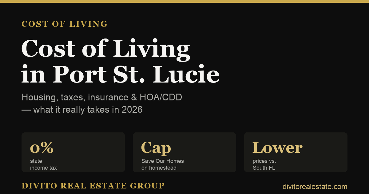 Cost of Living in Port St. Lucie, FL (2026)