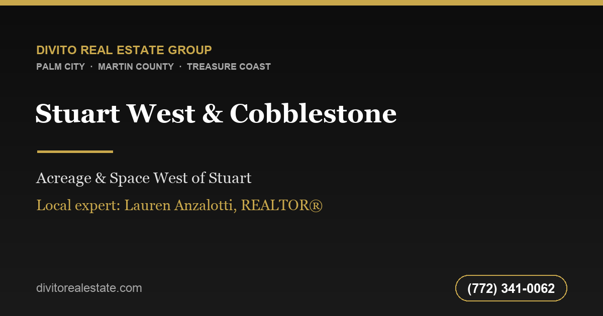 Stuart West & Cobblestone, Palm City FL